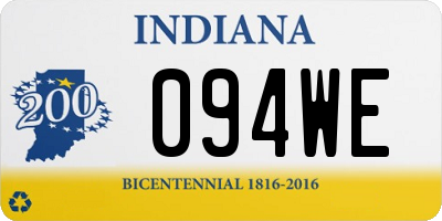 IN license plate 094WE