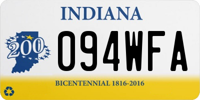 IN license plate 094WFA