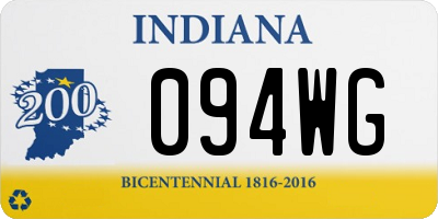 IN license plate 094WG