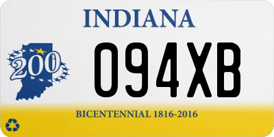 IN license plate 094XB