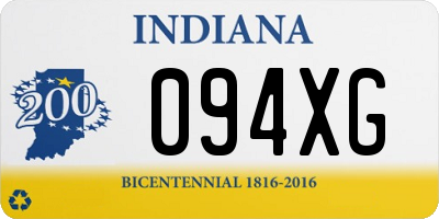 IN license plate 094XG