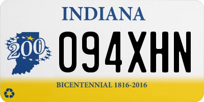 IN license plate 094XHN