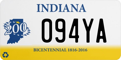 IN license plate 094YA