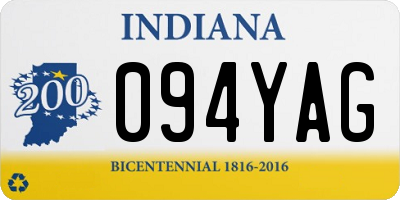 IN license plate 094YAG