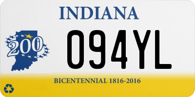 IN license plate 094YL