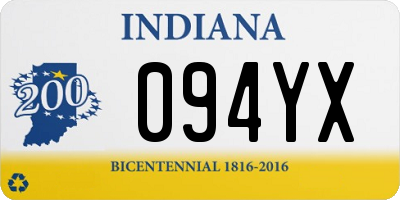 IN license plate 094YX