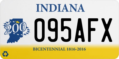 IN license plate 095AFX