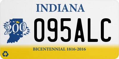 IN license plate 095ALC