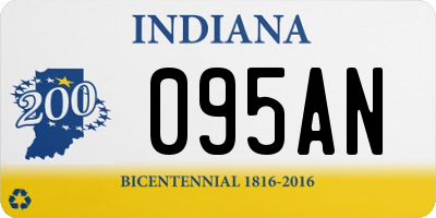 IN license plate 095AN