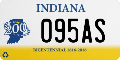 IN license plate 095AS