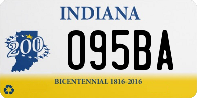 IN license plate 095BA