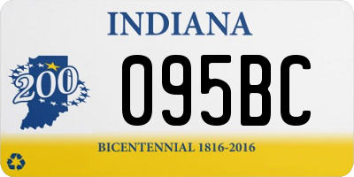 IN license plate 095BC