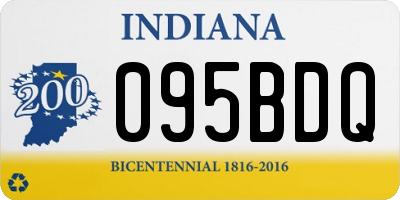 IN license plate 095BDQ