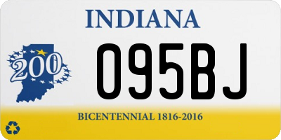 IN license plate 095BJ