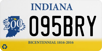IN license plate 095BRY