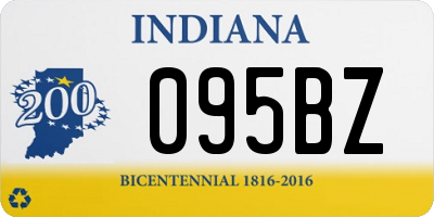 IN license plate 095BZ