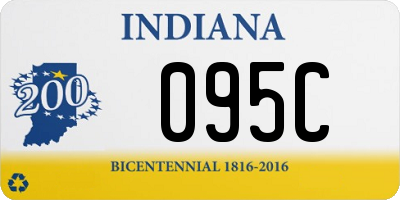 IN license plate 095C