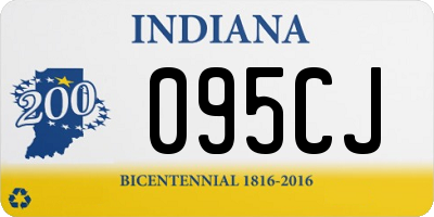IN license plate 095CJ