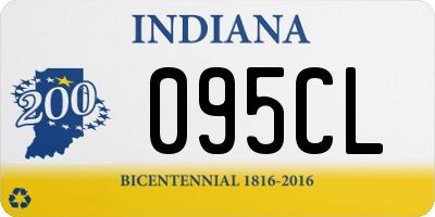 IN license plate 095CL