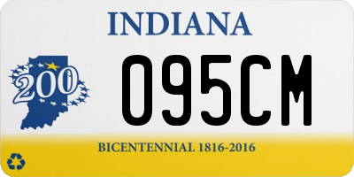 IN license plate 095CM