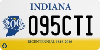 IN license plate 095CTI
