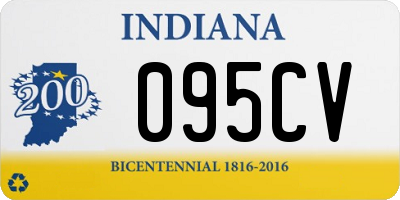 IN license plate 095CV