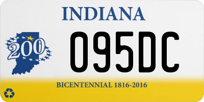 IN license plate 095DC