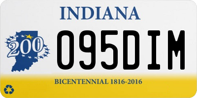 IN license plate 095DIM