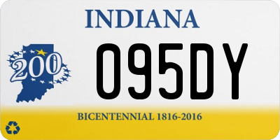 IN license plate 095DY