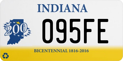 IN license plate 095FE