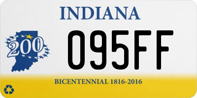 IN license plate 095FF