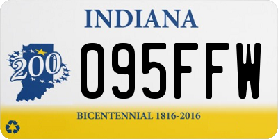 IN license plate 095FFW