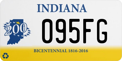 IN license plate 095FG