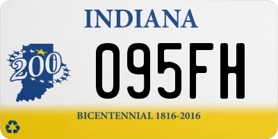 IN license plate 095FH