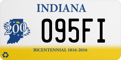 IN license plate 095FI