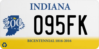 IN license plate 095FK