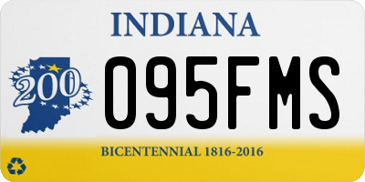 IN license plate 095FMS