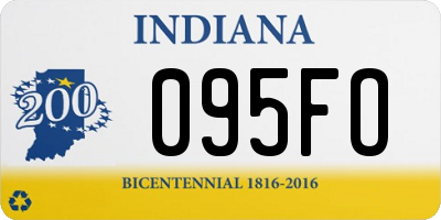 IN license plate 095FO