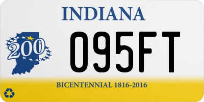 IN license plate 095FT