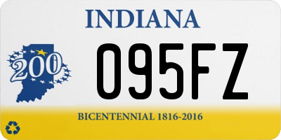 IN license plate 095FZ