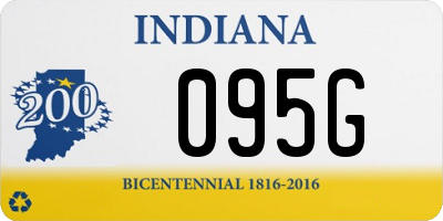 IN license plate 095G