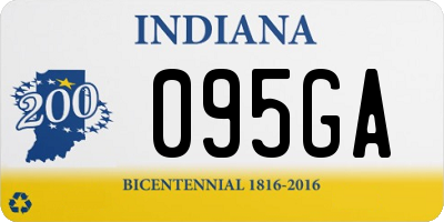 IN license plate 095GA