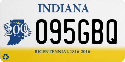 IN license plate 095GBQ