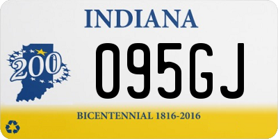 IN license plate 095GJ