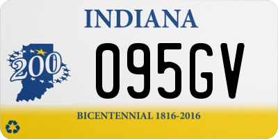 IN license plate 095GV