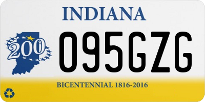 IN license plate 095GZG
