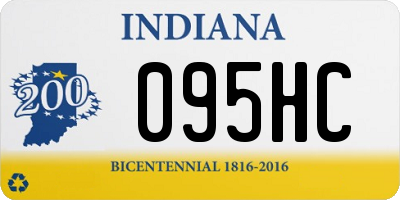 IN license plate 095HC