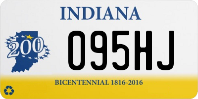 IN license plate 095HJ