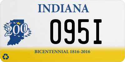 IN license plate 095I