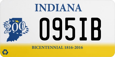 IN license plate 095IB
